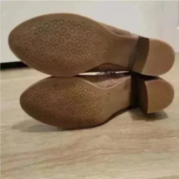 Tan Ankle Boots with Buckle Detail Size 8 - Picture 4 of 5